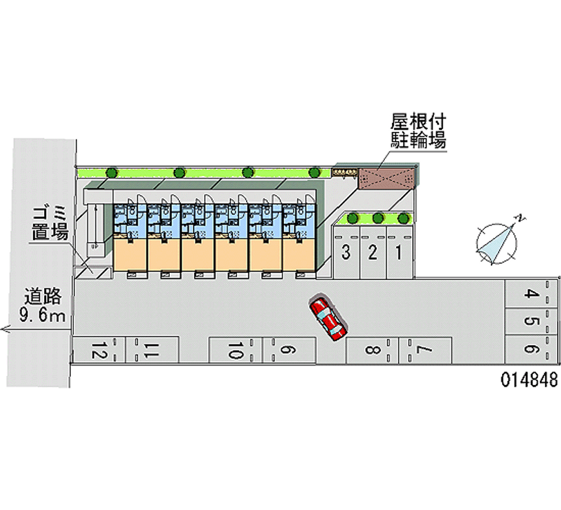 レオパレス一穂Ⅱ 月極駐車場