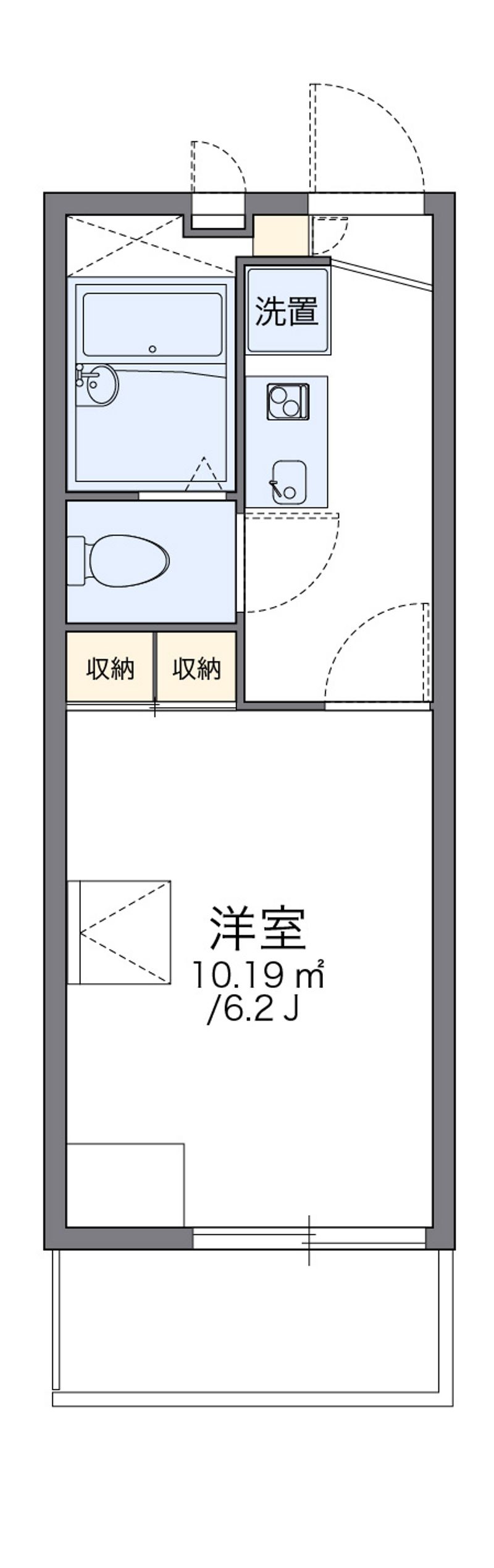 レオパレスグランシャンパーニュ 間取図