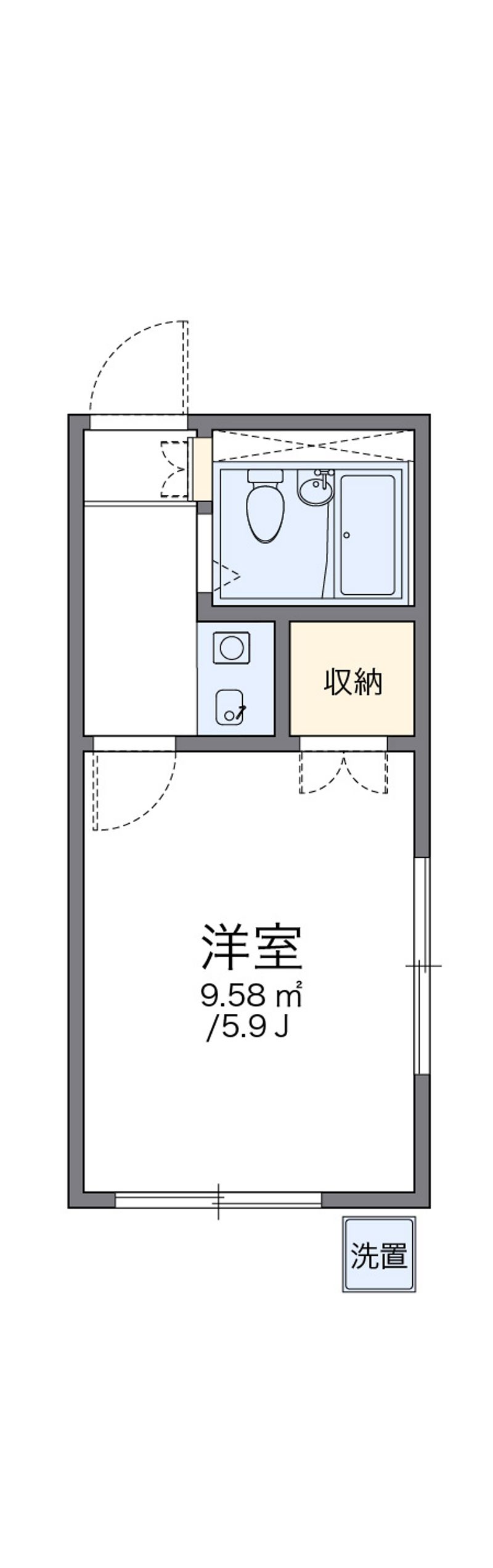 レオパレス羽津 間取図