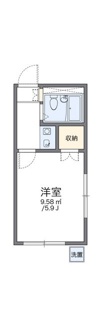 レオパレス羽津 間取り図