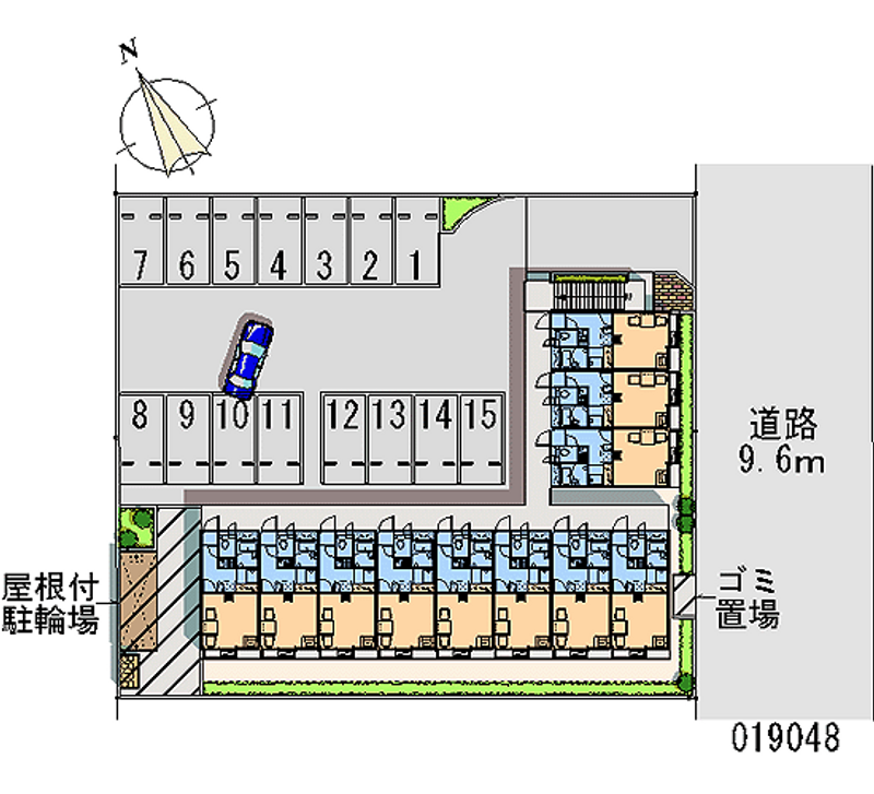 19048 bãi đậu xe hàng tháng