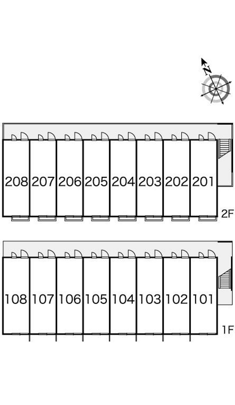 レオパレスグリーン　ビレッジ 間取配置図