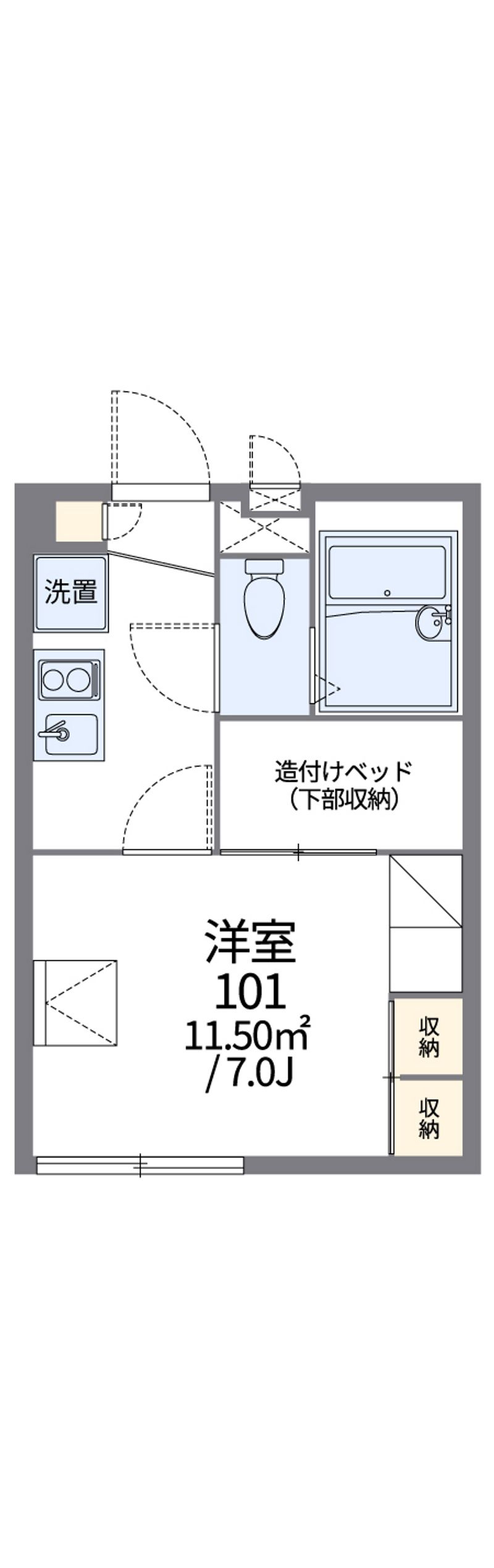 レオパレスシュッドカルチェⅢ 間取図