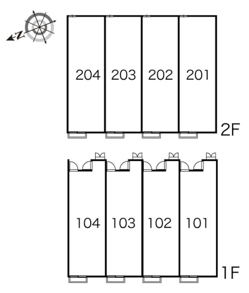レオパレスルーチェ 間取配置図