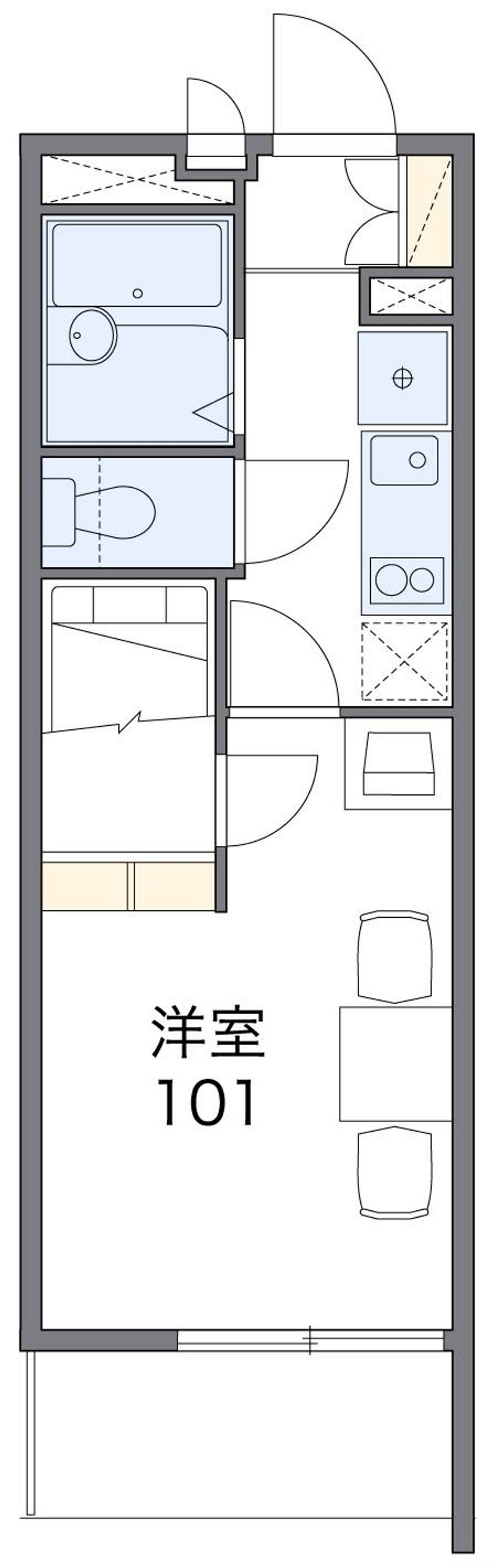 レオパレスプレジャー 間取図