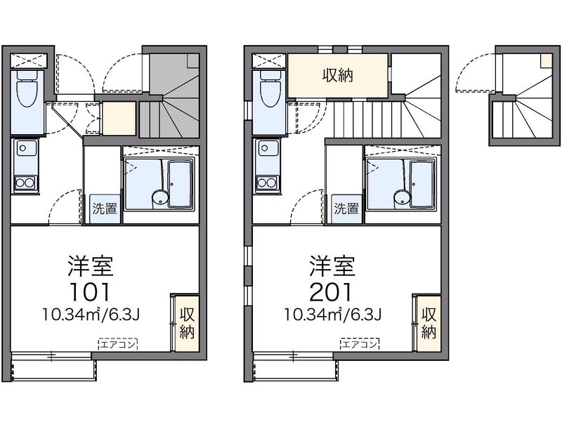 レオネクストかのんＢ 間取図