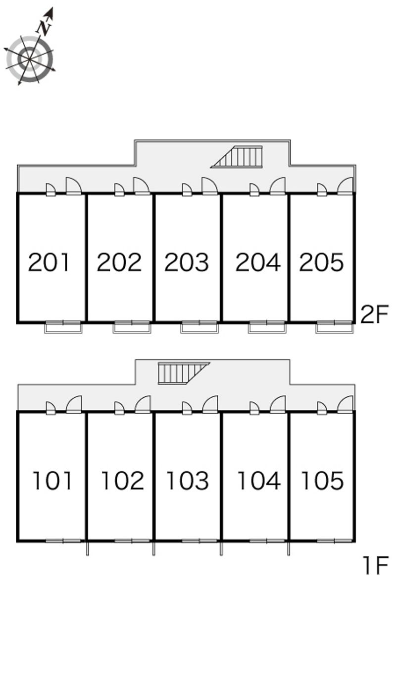 レオパレスハクヨウ 間取り配置図