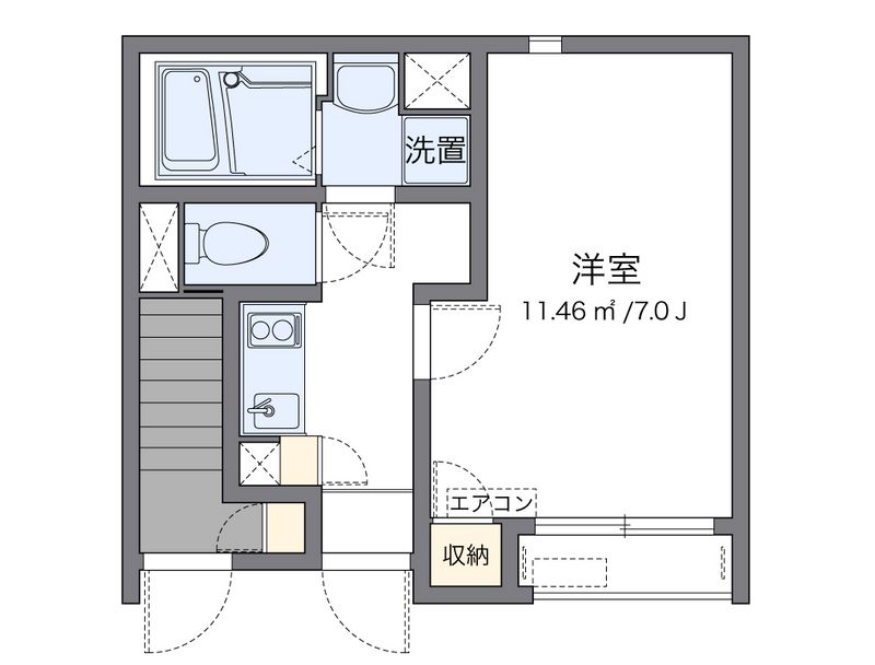 クレイノ梅津 間取図