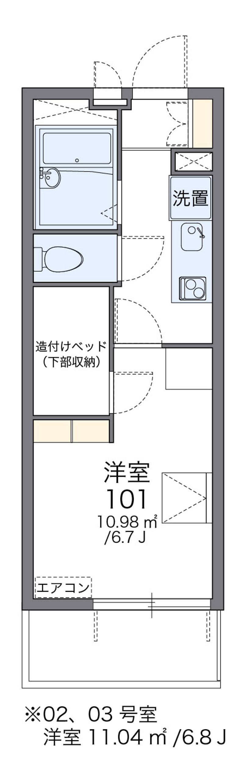 レオパレス小本本町 間取図