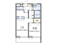 レオパレス俊 間取り図