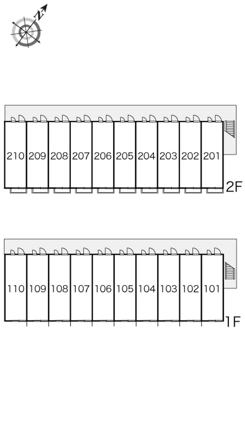 レオパレスハル 間取配置図