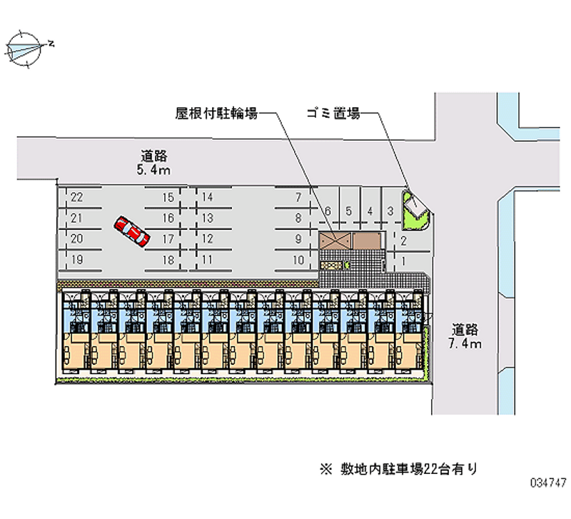 レオパレス高田井 月極駐車場