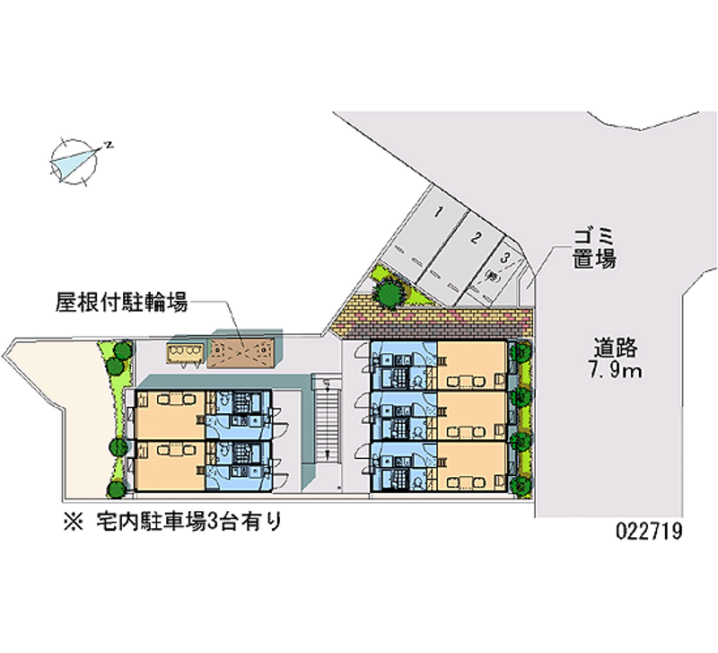 レオパレスあつた 月極駐車場