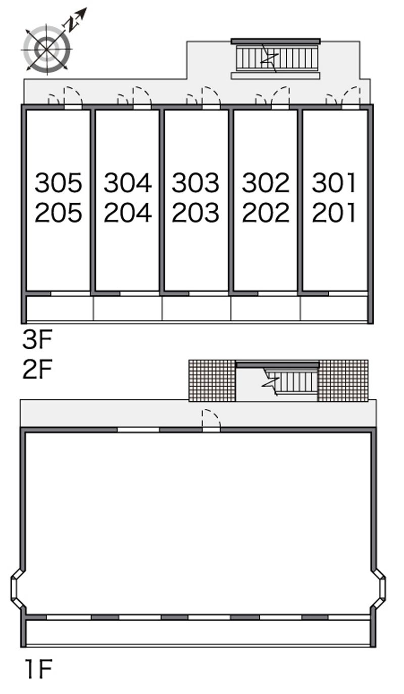 レオパレス四谷Ⅱ 間取り配置図