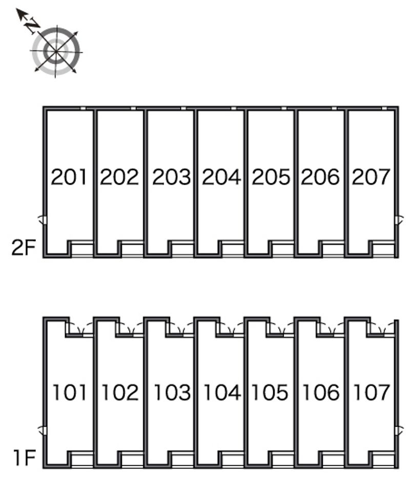 レオネクストプティットメゾンⅡ 間取配置図