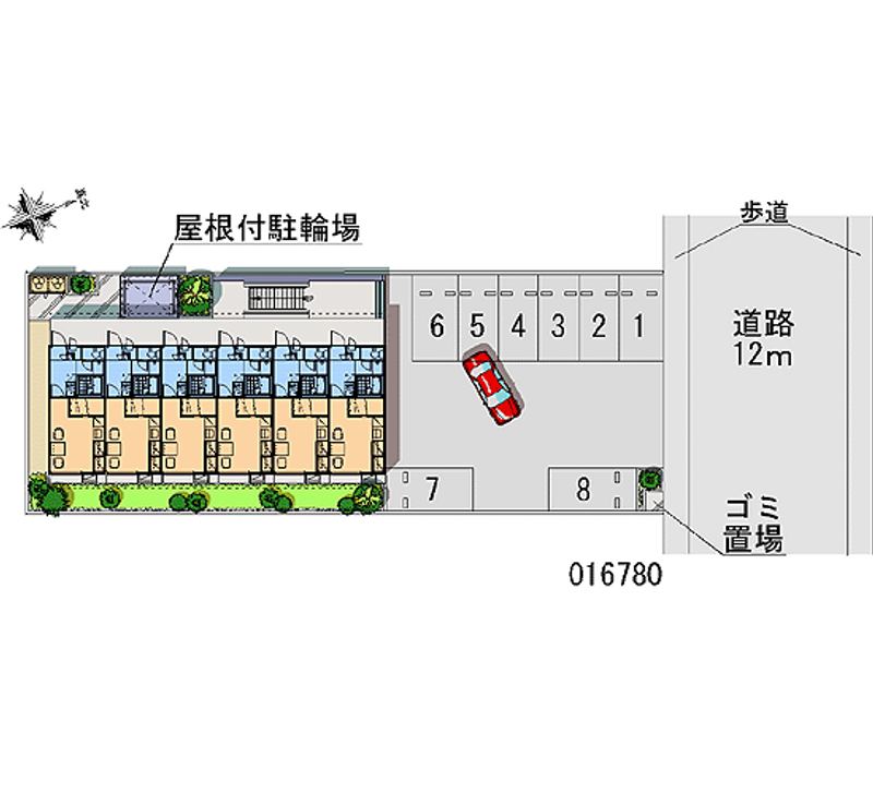 レオパレス宝 月極駐車場