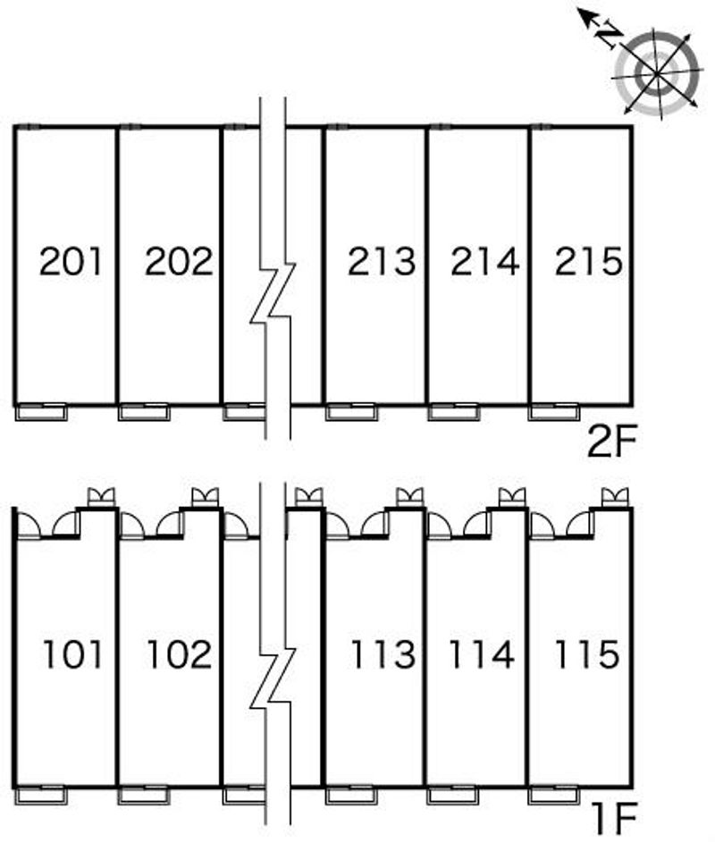 レオパレスショコラ 間取配置図