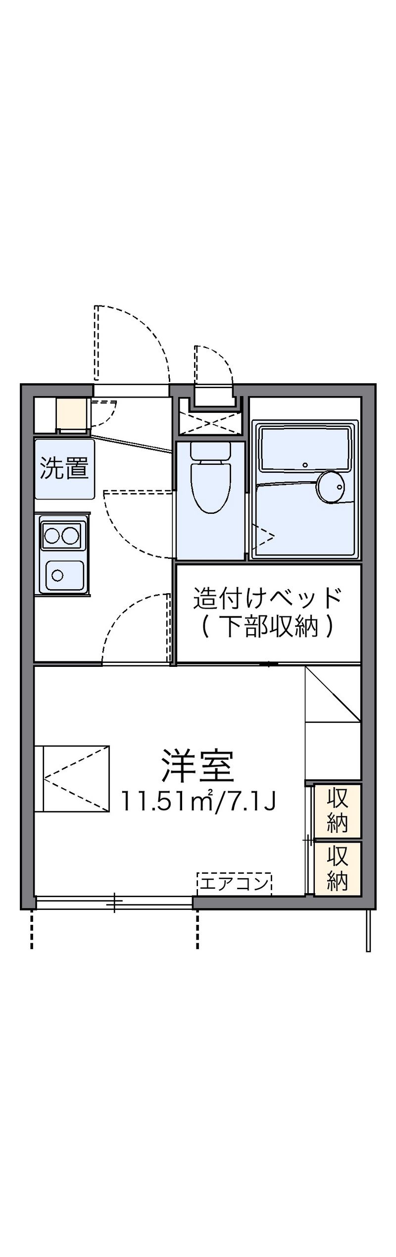 レオパレスシャルムⅡ 間取り