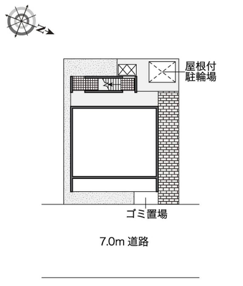 レオパレストリビュート　久米 配置図