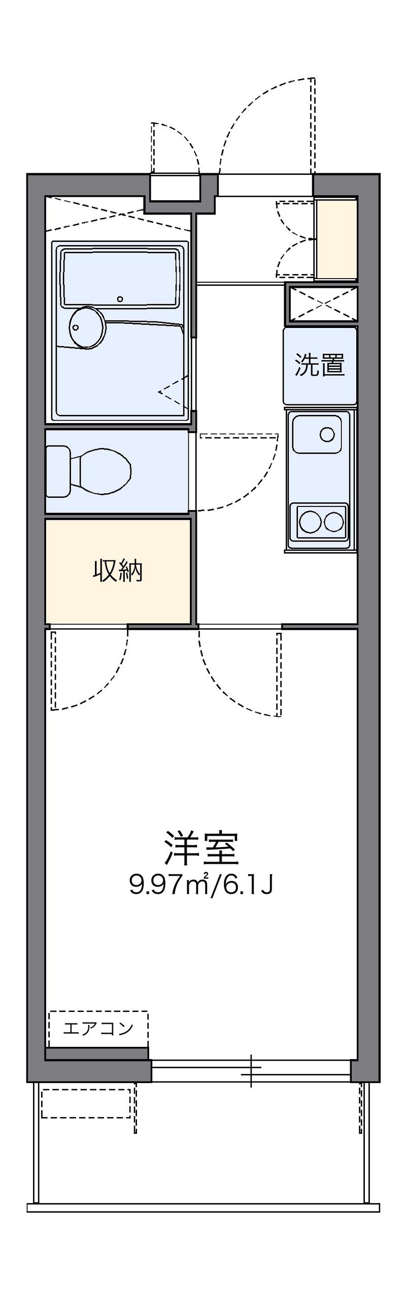 レオパレスＣａｌｍ片倉 間取図