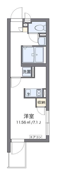 クレイノアムレット　矢口渡 間取り図