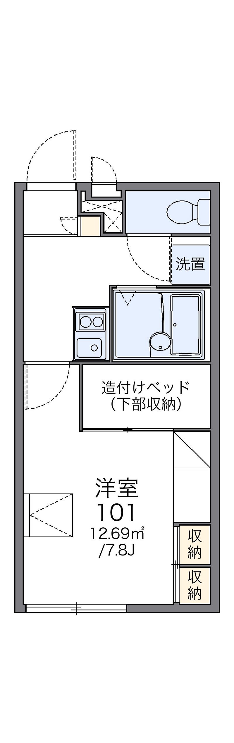 レオパレス安祥 間取図