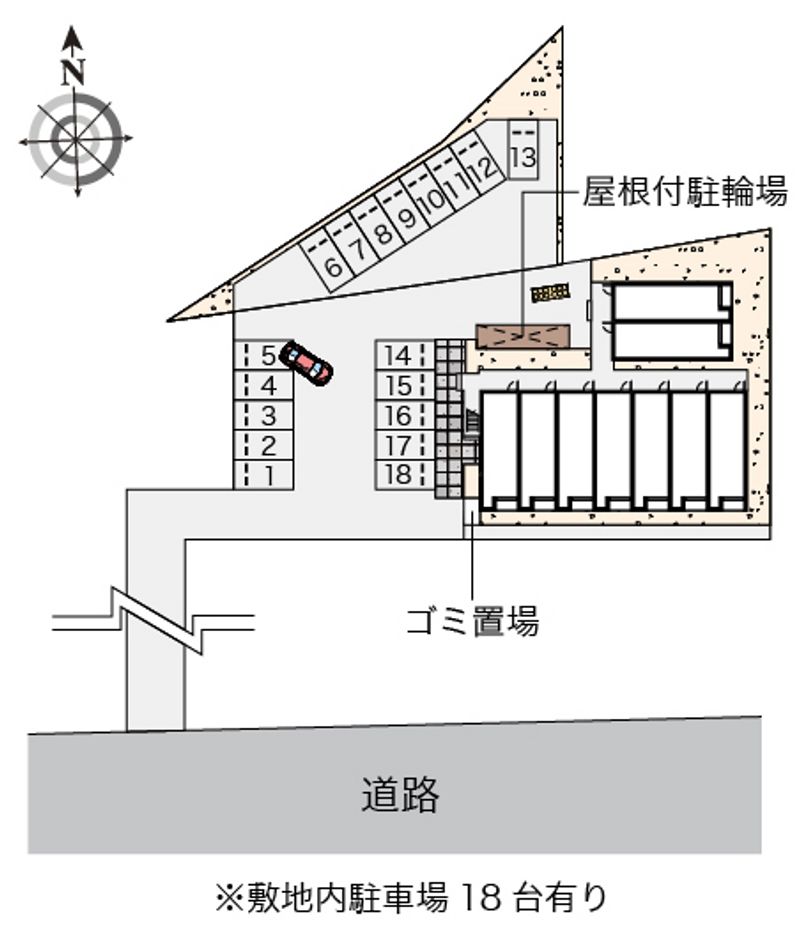 レオネクスト周防国府 駐車場