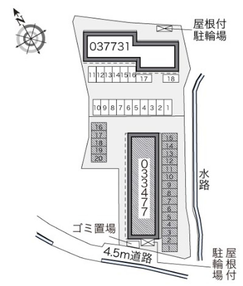 レオパレスアンタレス 駐車場