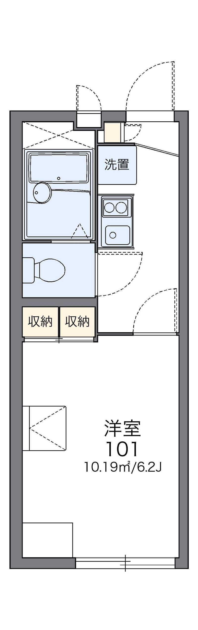 レオパレスえにし 間取図