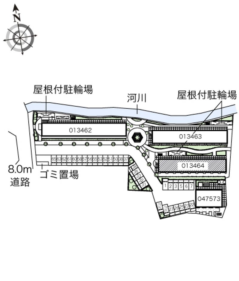 レオパレスＯＨＩⅣ 配置図