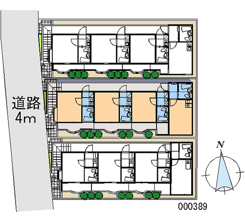 レオパレス大宮第２ 区画図