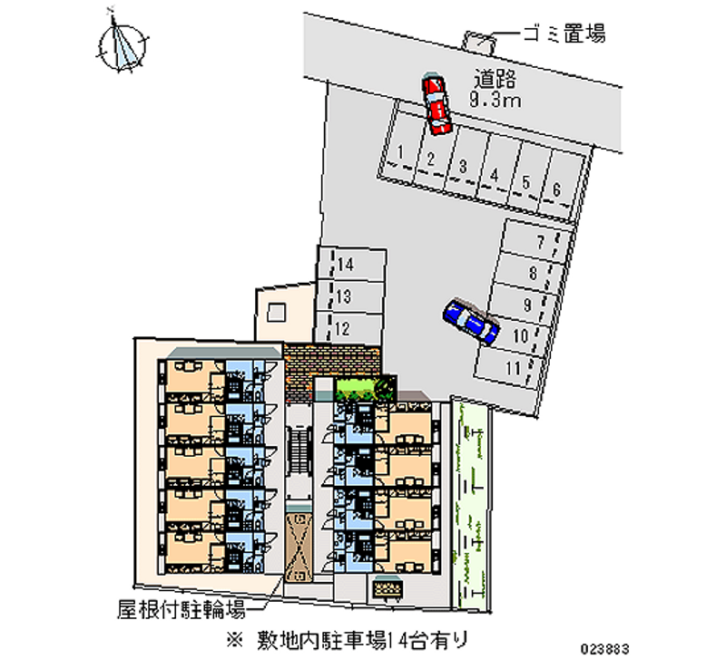 レオパレス小林 月極駐車場