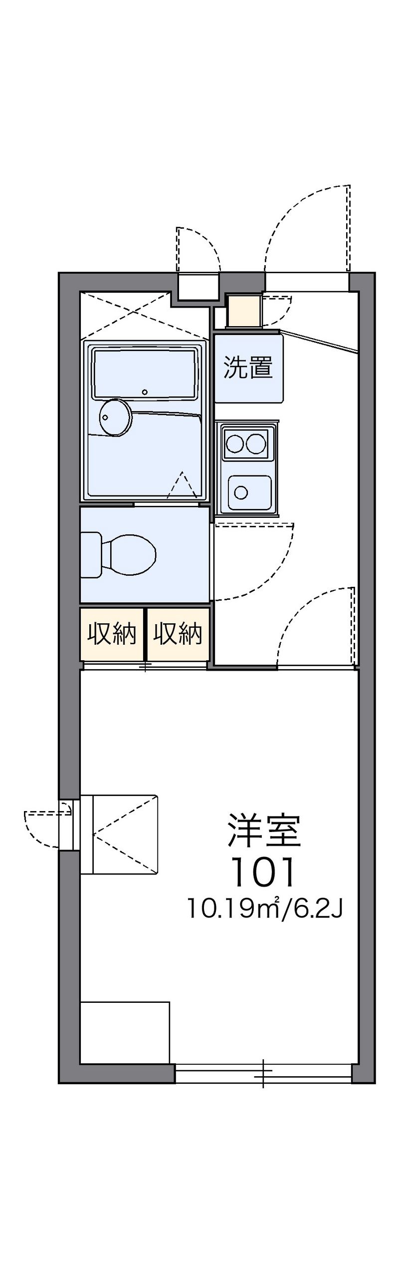 レオパレス浜御影 間取図