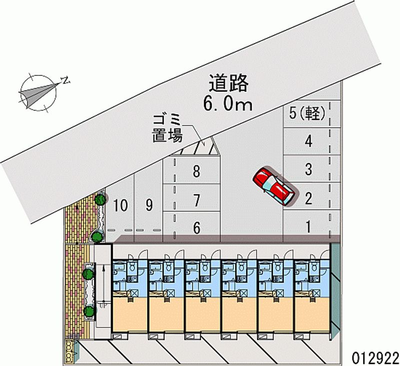 レオパレスかめつか 月極駐車場