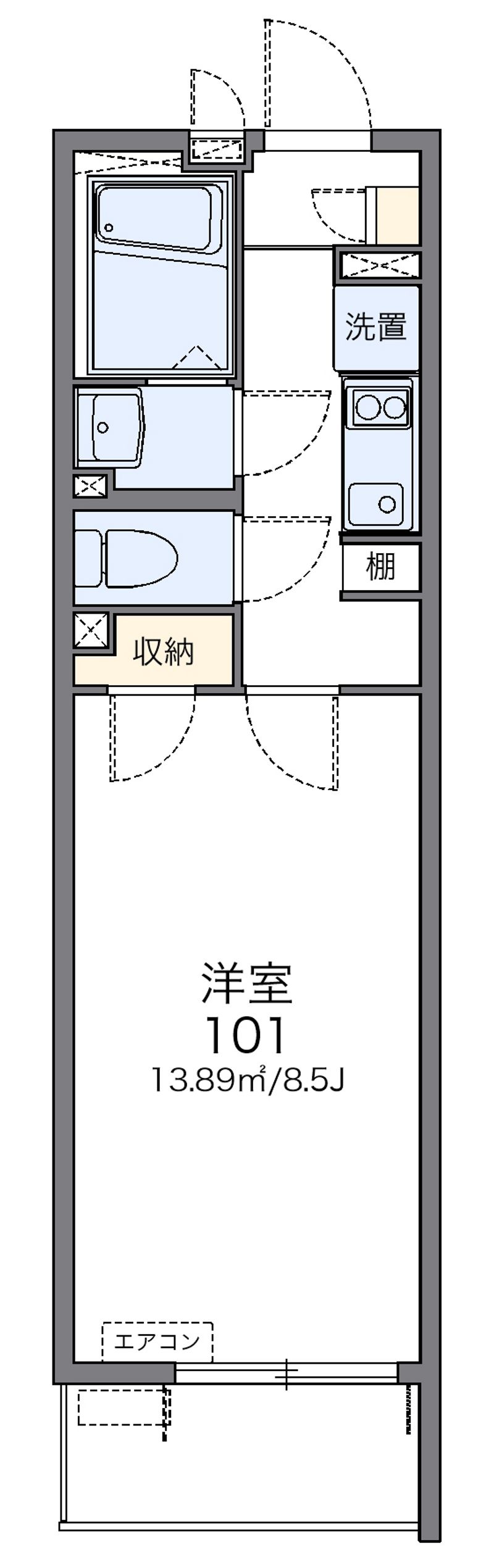 レオネクストホワイトパレス 間取図