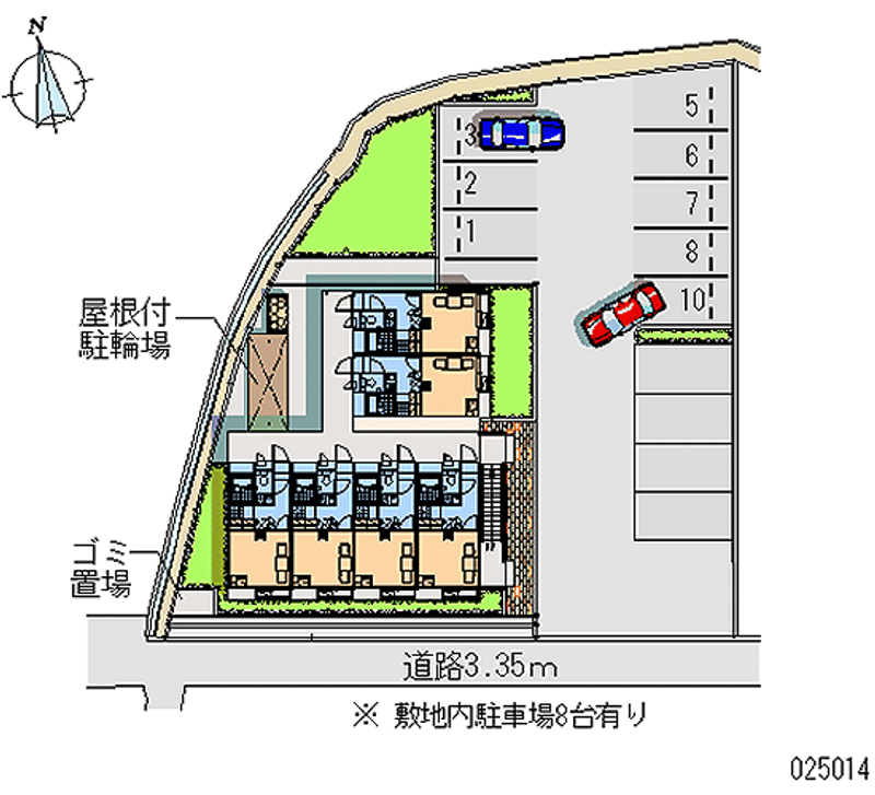 レオパレス新堂 月極駐車場