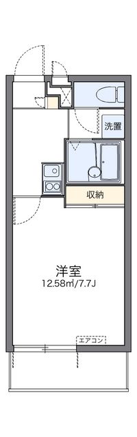 レオパレスレユール樹 間取り図