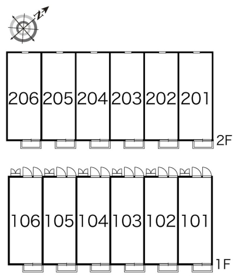 レオパレスコゥジィーＡ 間取り配置図