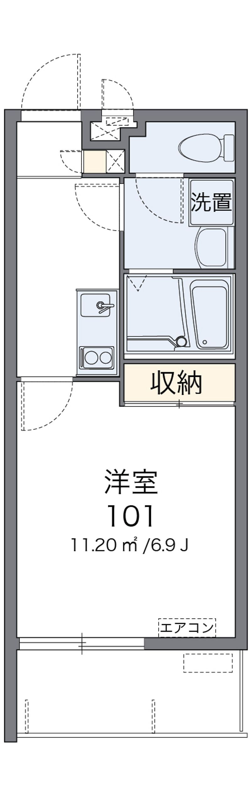 クレイノかにく 間取図