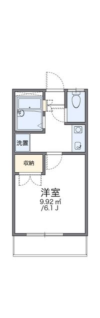 レオパレス中江 間取り図