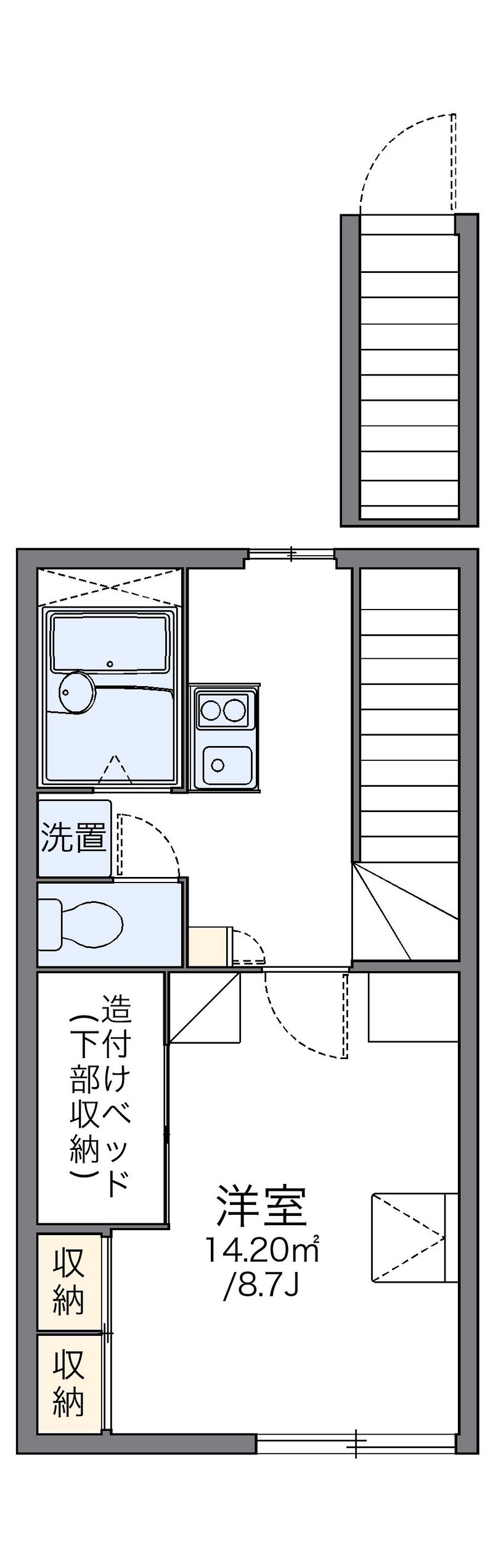 レオパレスきずな 間取図