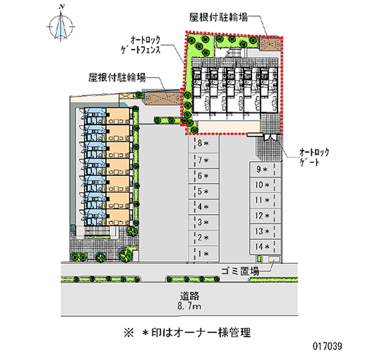 レオパレスＫＯＩＺＵＭＩ 区画図