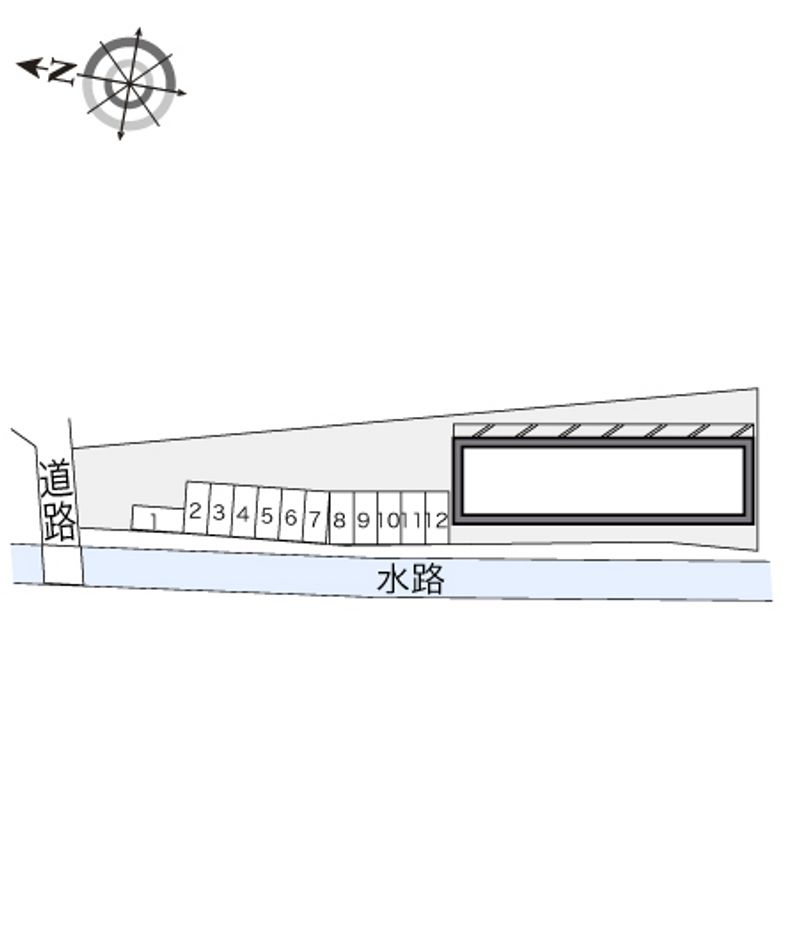 レオパレスメゾン津高 配置図