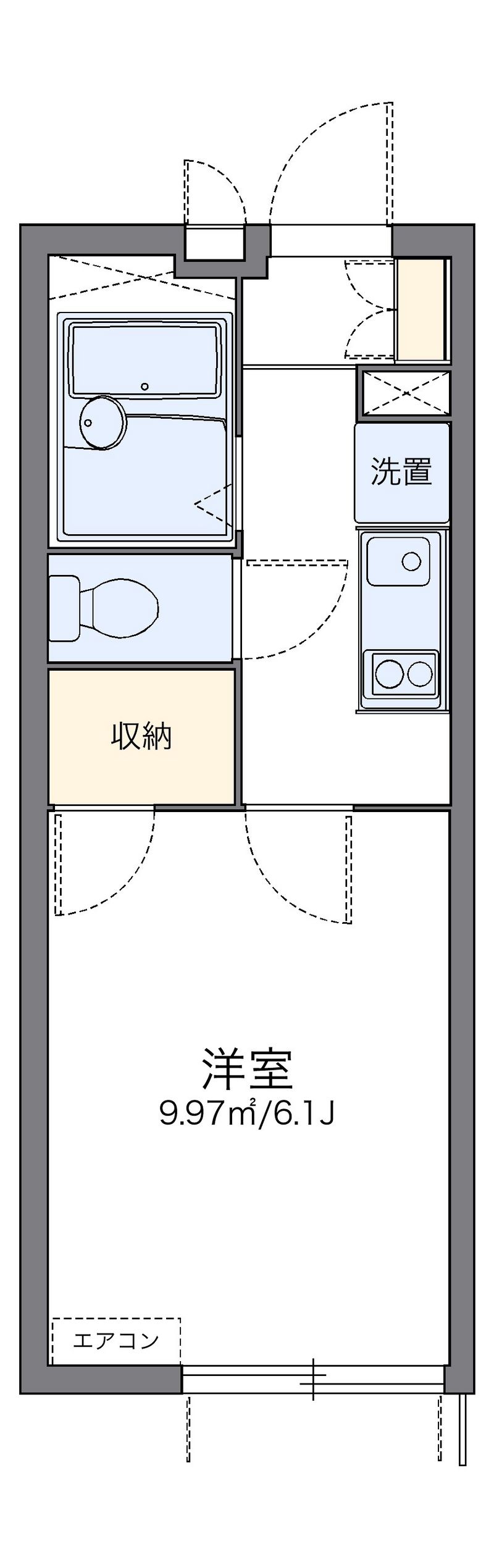 レオパレス楓 間取図