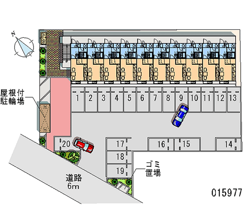 レオパレスコンフォートフカヤ 月極駐車場