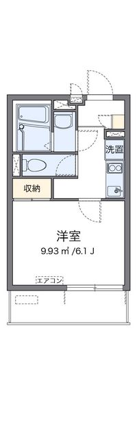 クレイノフロレゾン立川 間取り図