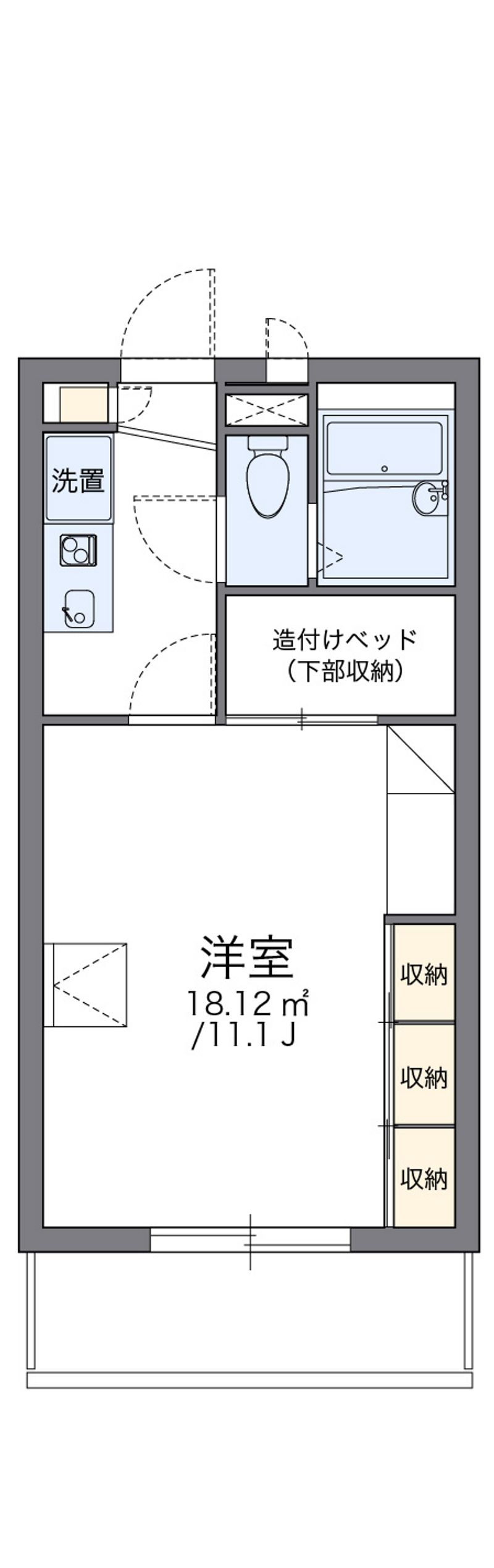 レオパレスアフロディーテ 間取図