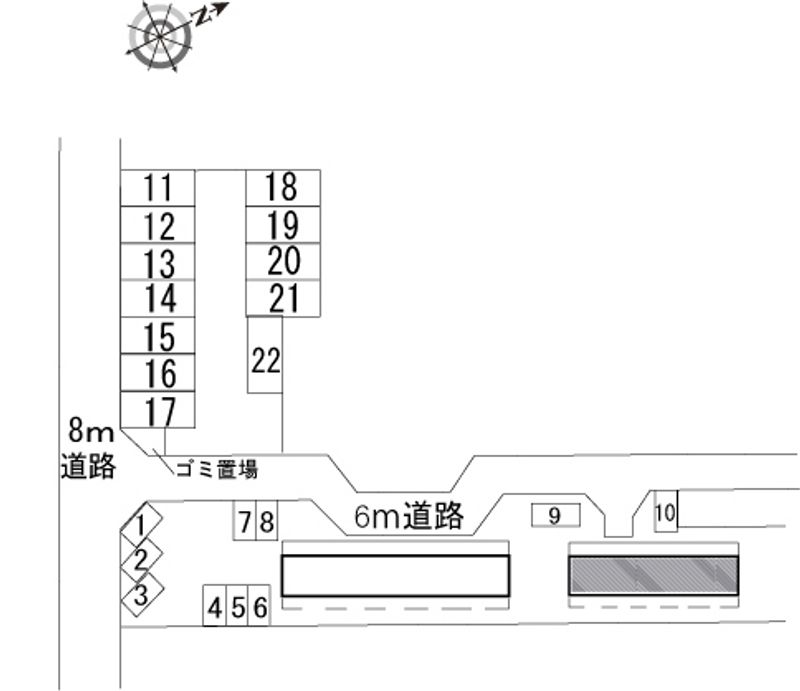 レオパレスリバティー２ 配置図