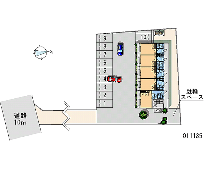 11135 Monthly parking lot