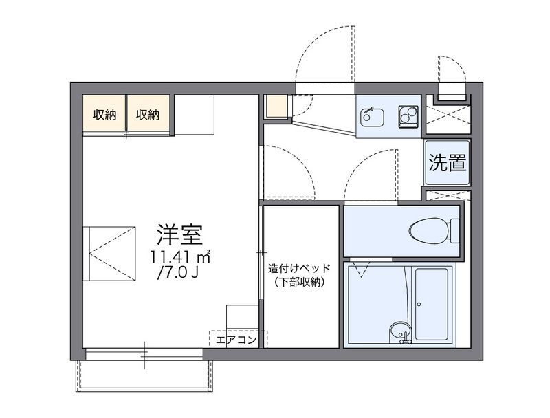 レオパレスクレイン 間取図